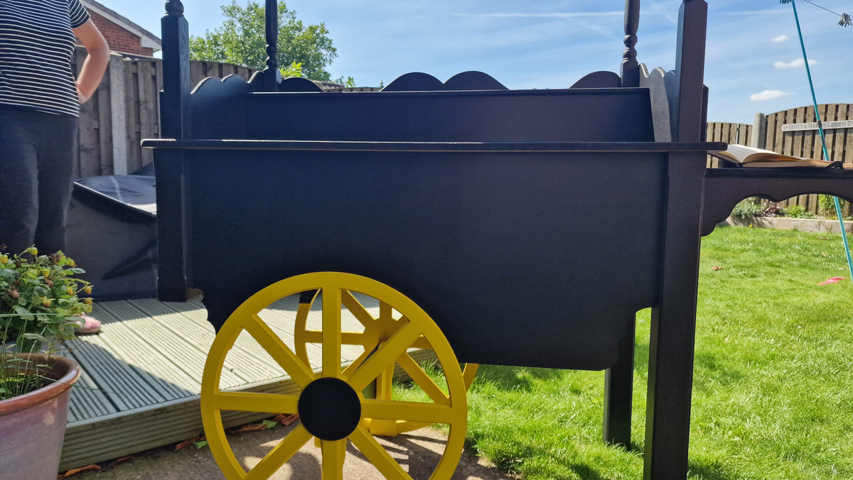 Candy cart before decoration — original project photograph