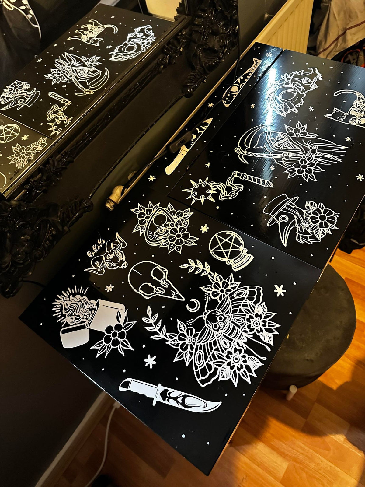 Vonny gothic dressing table — original project photograph