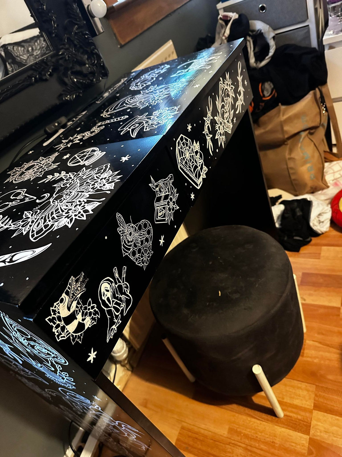 Vonny gothic dressing table — original project photograph