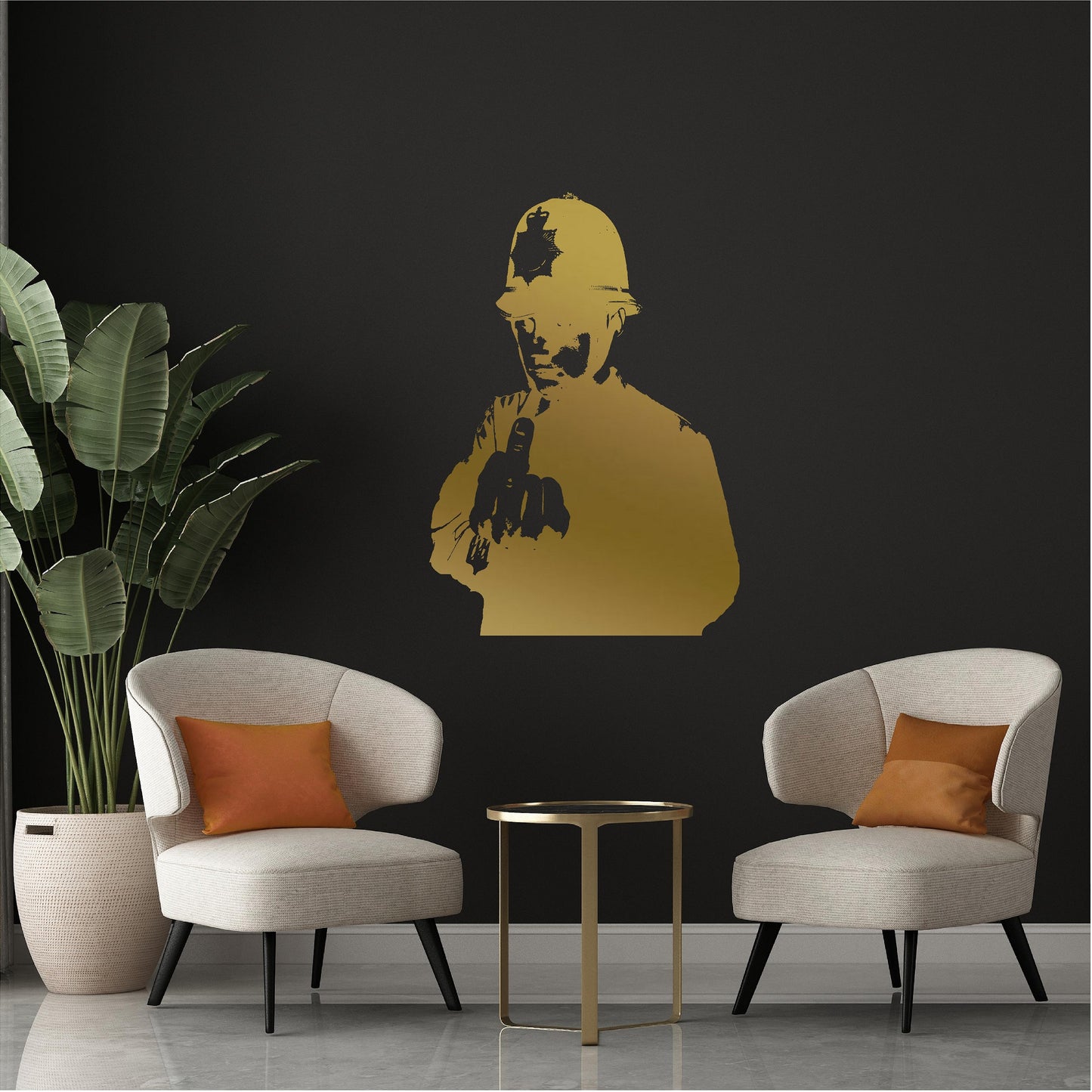 Banksy Copper Middle Finger - 0045