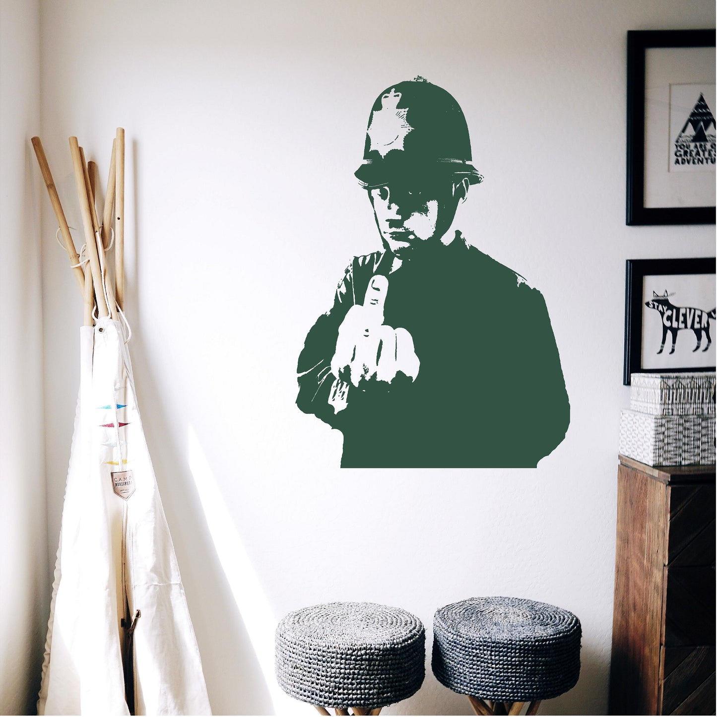 Banksy Copper Middle Finger - 0045