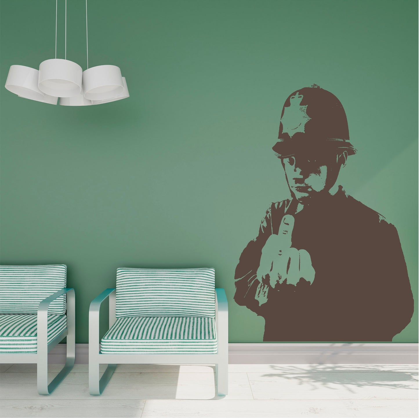 Banksy Copper Middle Finger - 0045