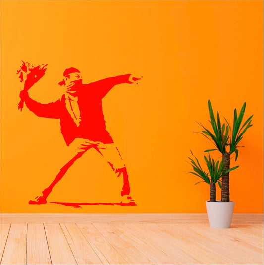 Banksy Flower Molotov - 0046