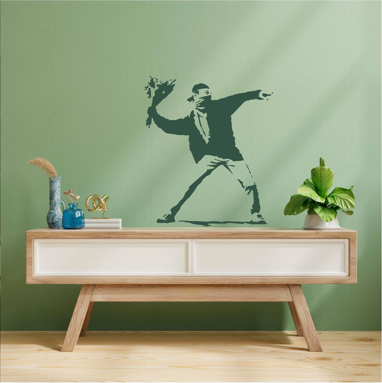 Banksy Flower Molotov - 0046