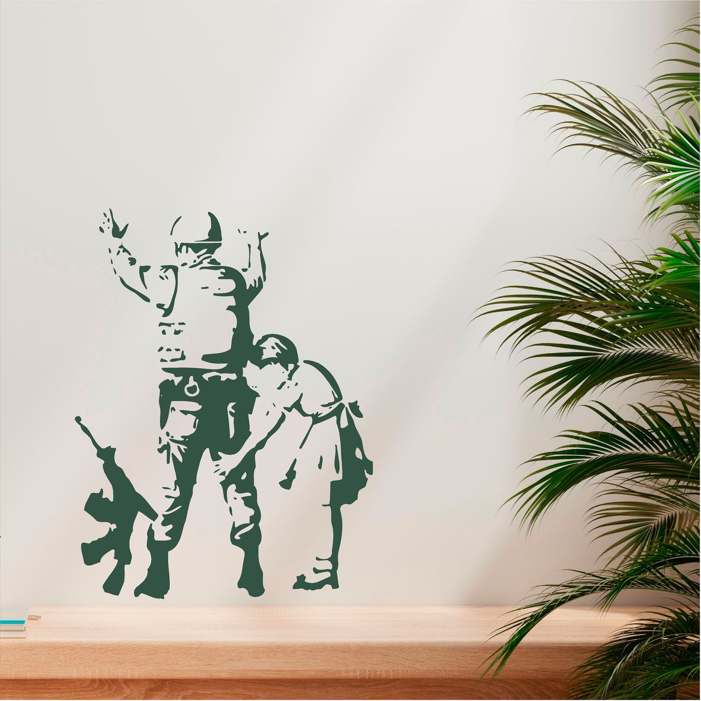 Banksy Little Girl Searches Soldier - 0051