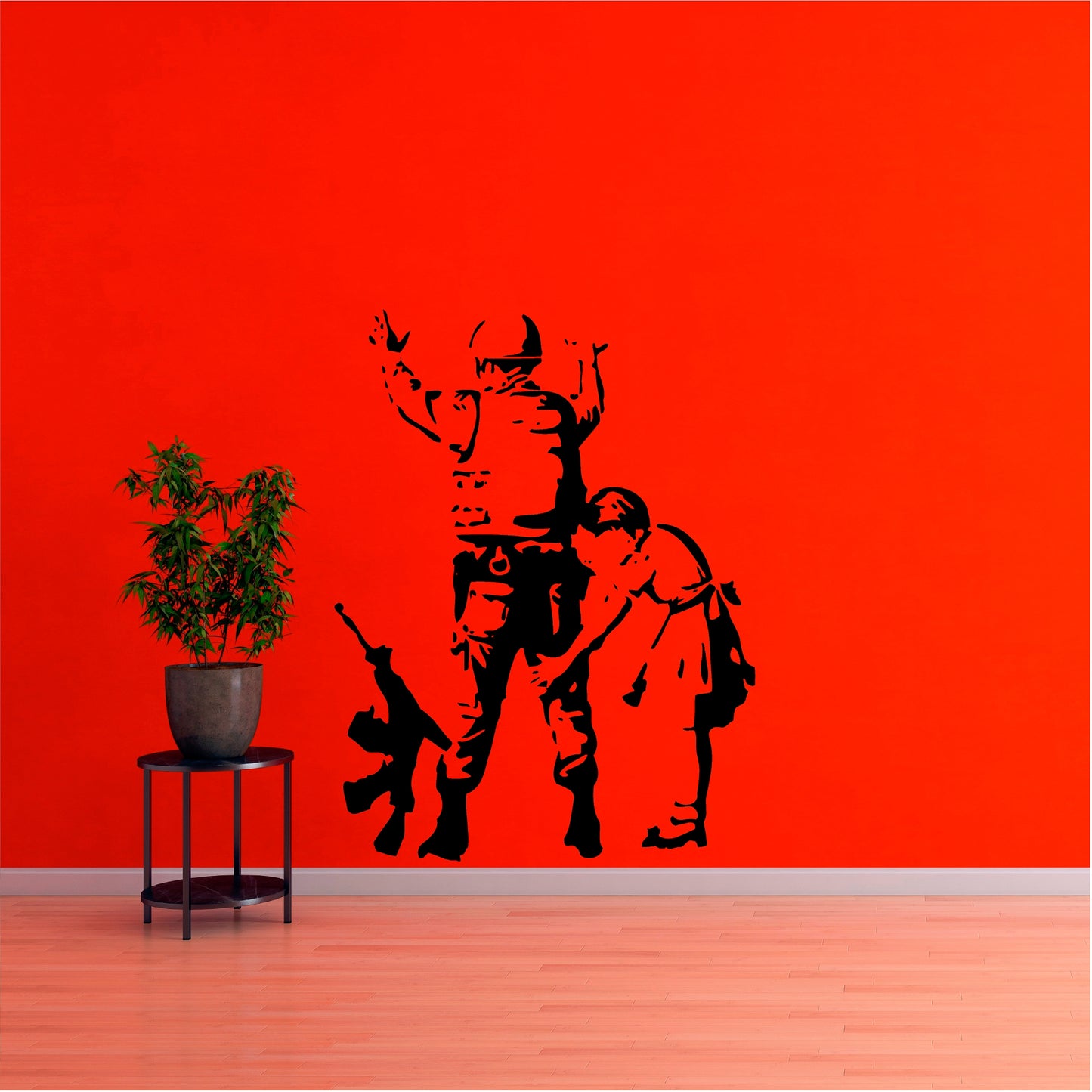 Banksy Little Girl Searches Soldier - 0051