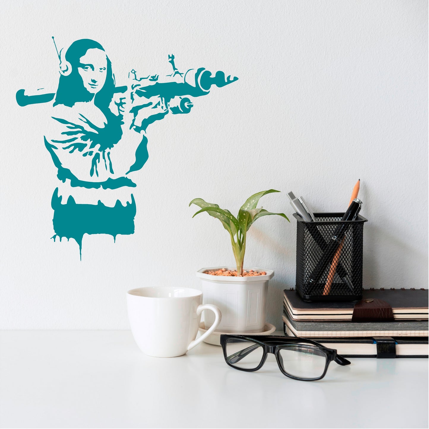 Banksy Mona Lisa with a RPG  - 0056