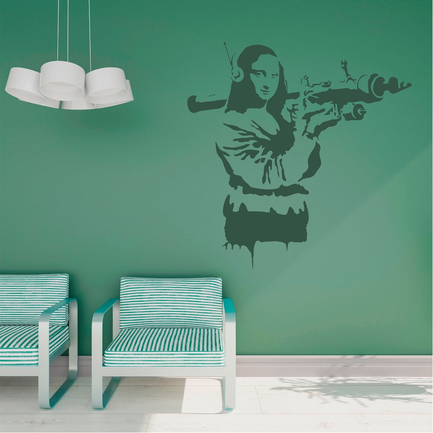 Banksy Mona Lisa with a RPG  - 0056