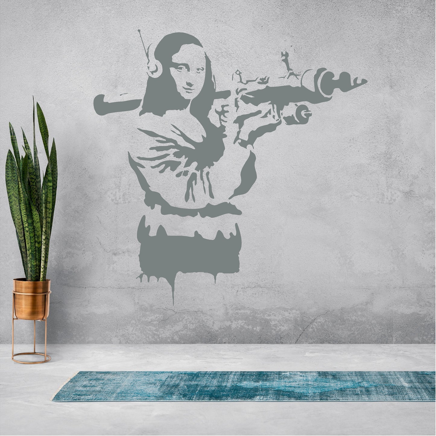 Banksy Mona Lisa with a RPG  - 0056