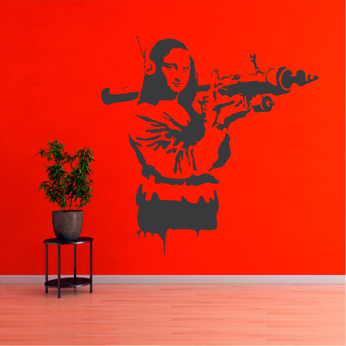 Banksy Mona Lisa with a RPG  - 0056