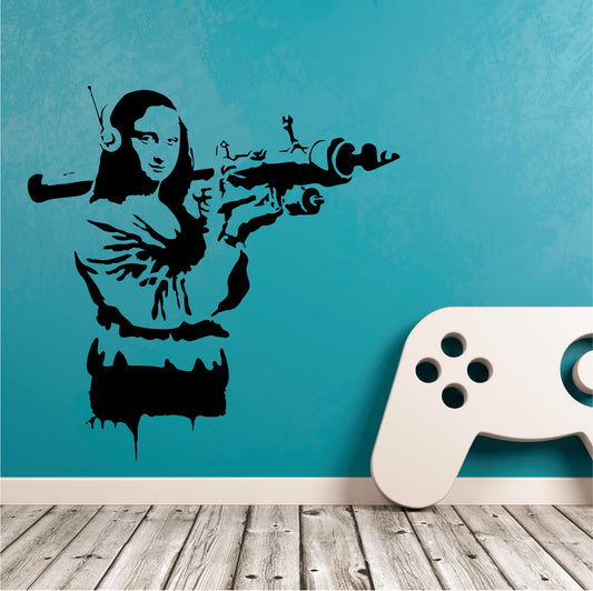 Banksy Mona Lisa with a RPG  - 0056