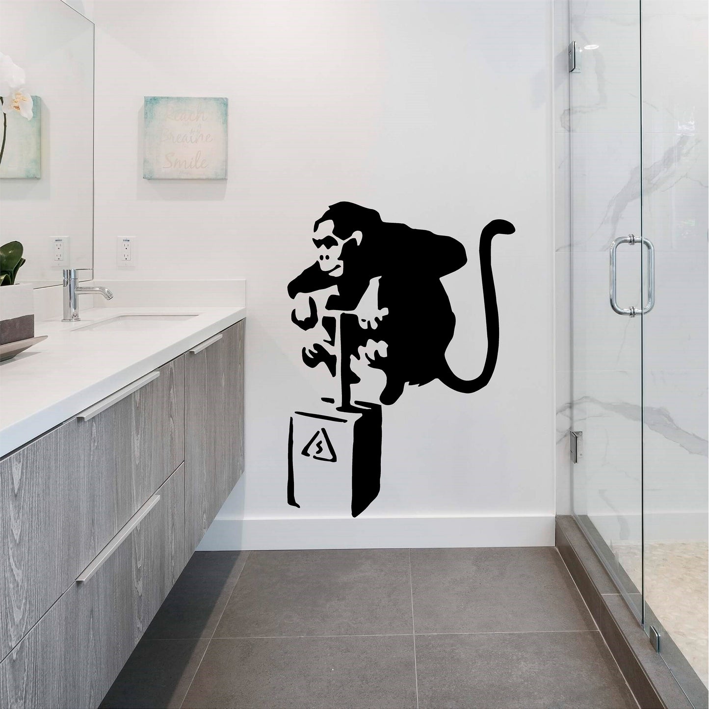 Banksy Monkey with Explosives - 0053