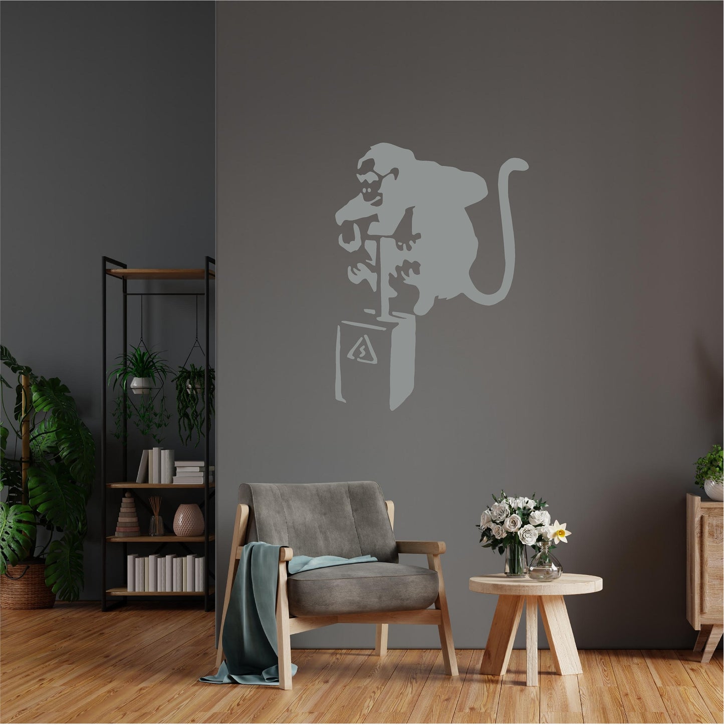 Banksy Monkey with Explosives - 0053