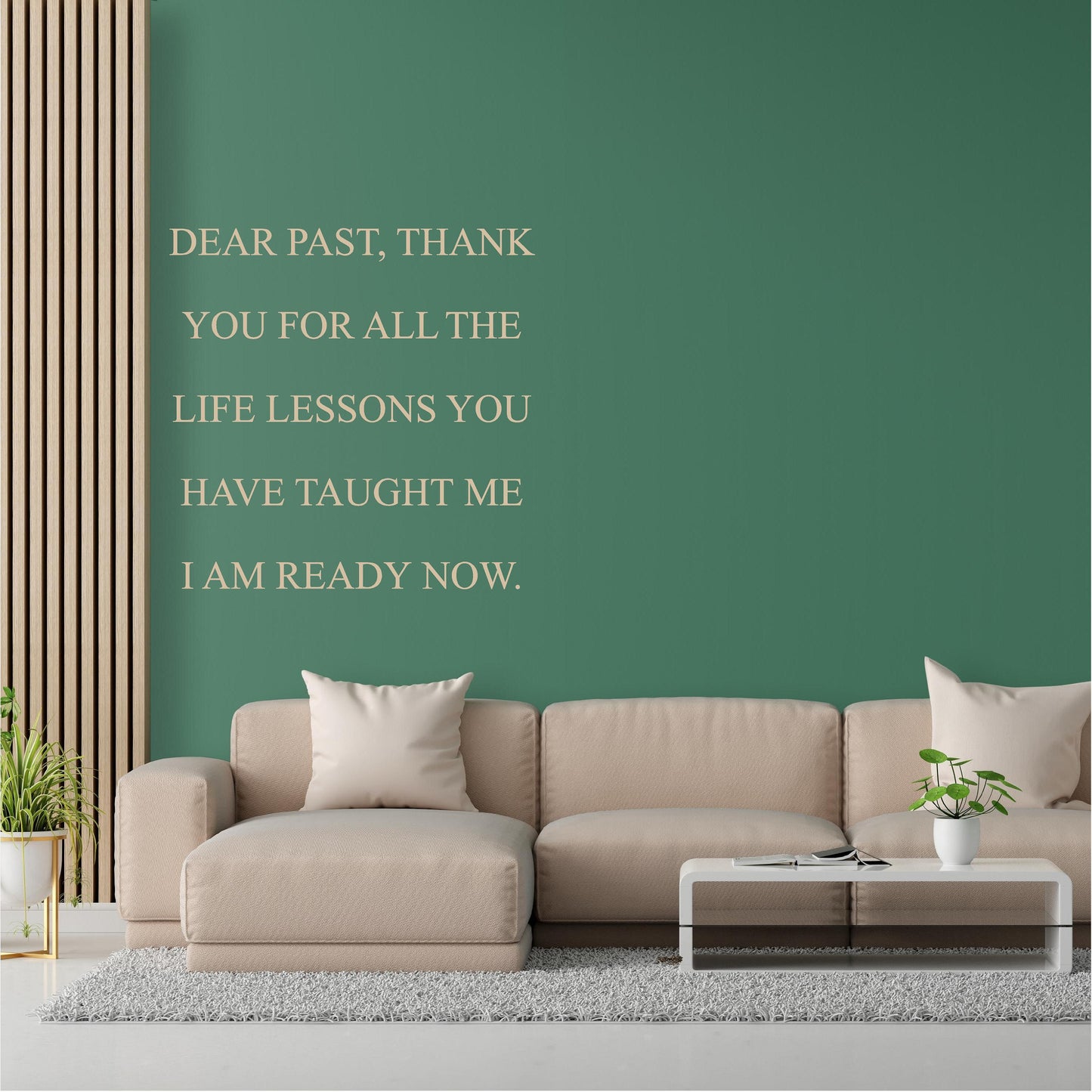Dear past Thank you