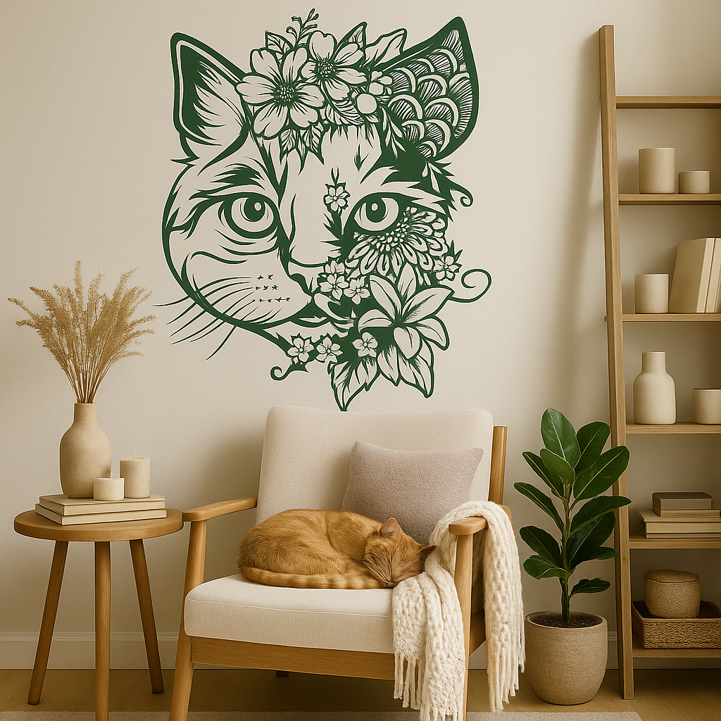Floral Cat - FA017