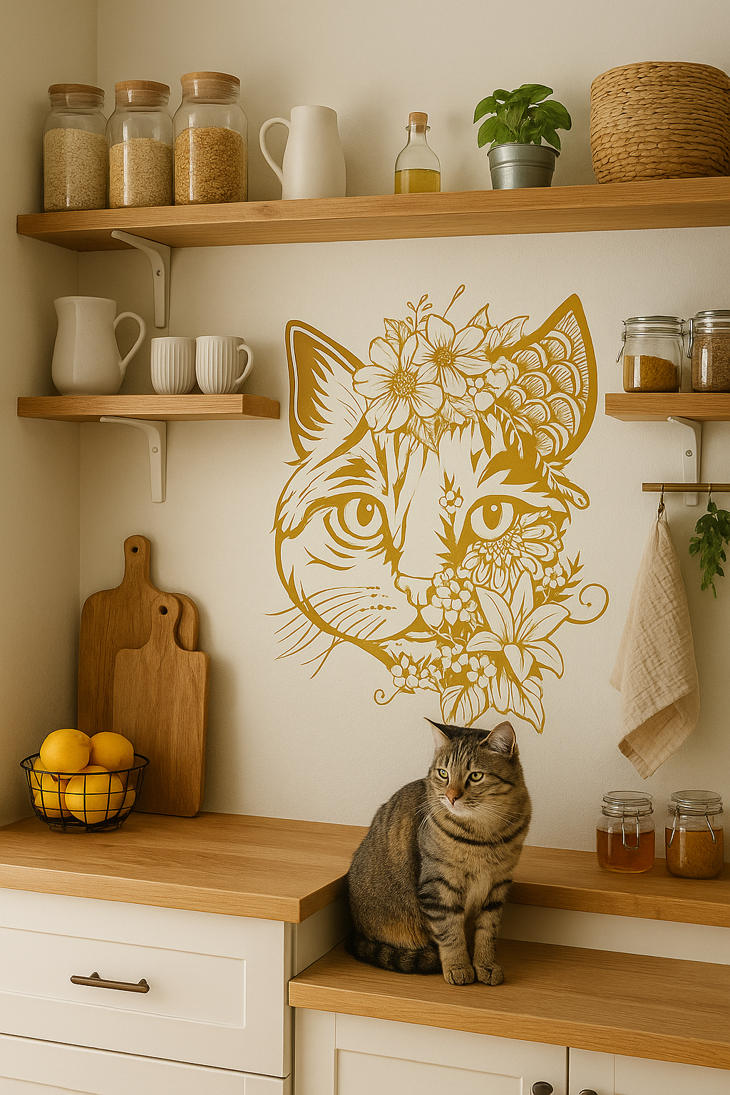 Floral Cat - FA017