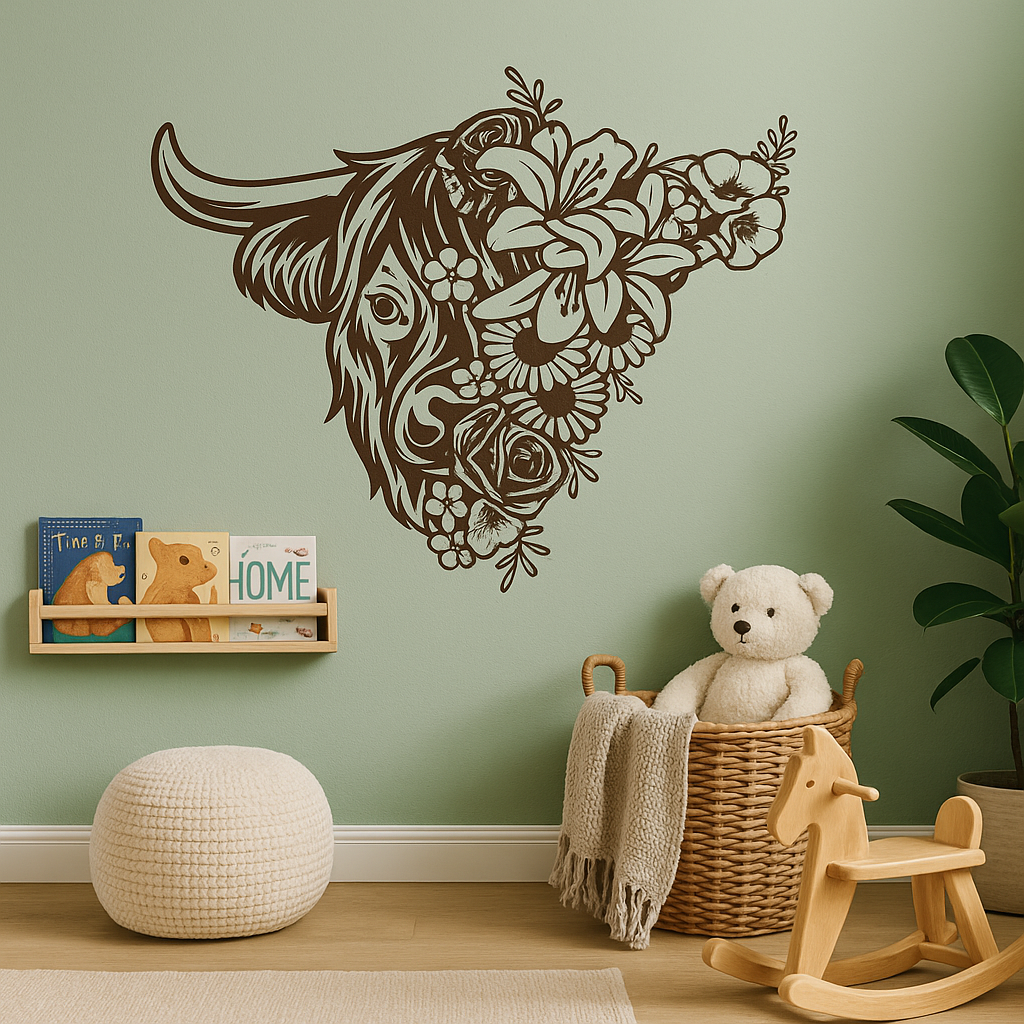 Floral Cow - FA019