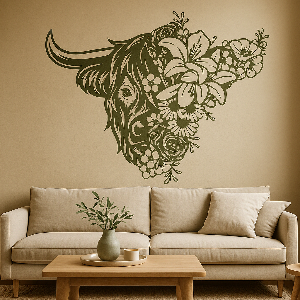 Floral Cow - FA019