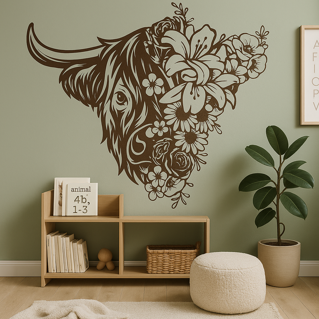Floral Cow - FA019