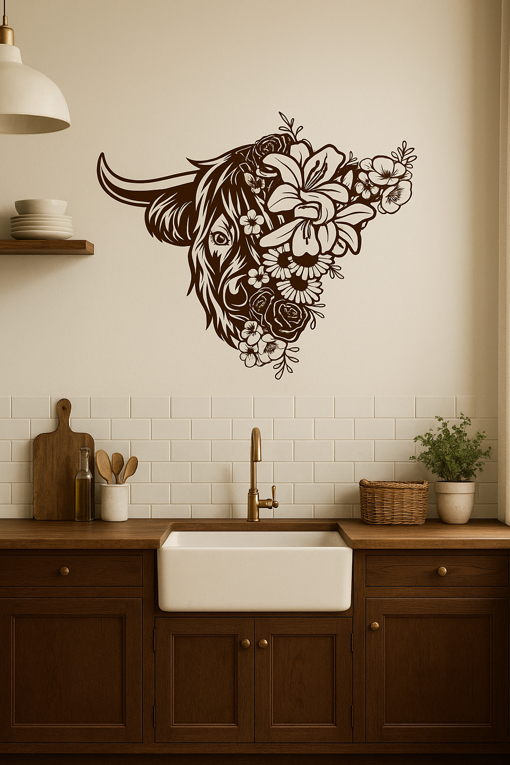 Floral Cow - FA019