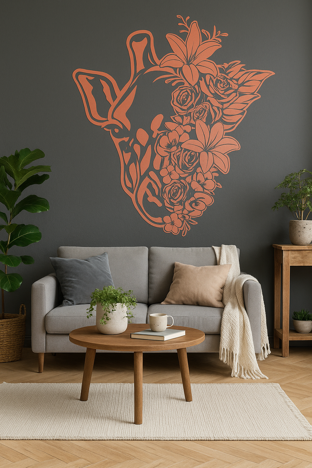 Floral Giraffe - FA004