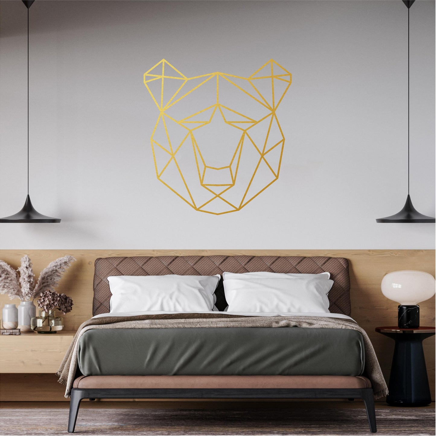 Geometric Bear Head - G003