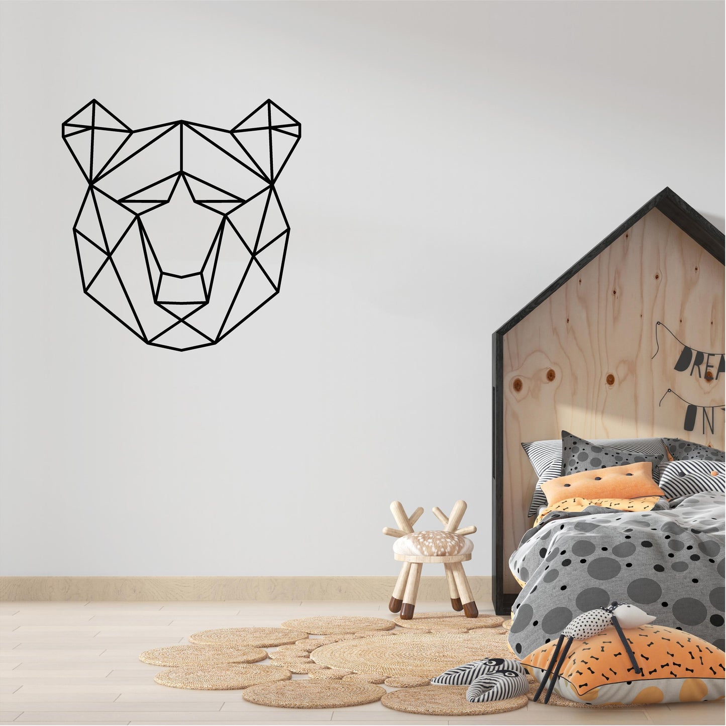 Geometric Bear Head - G003