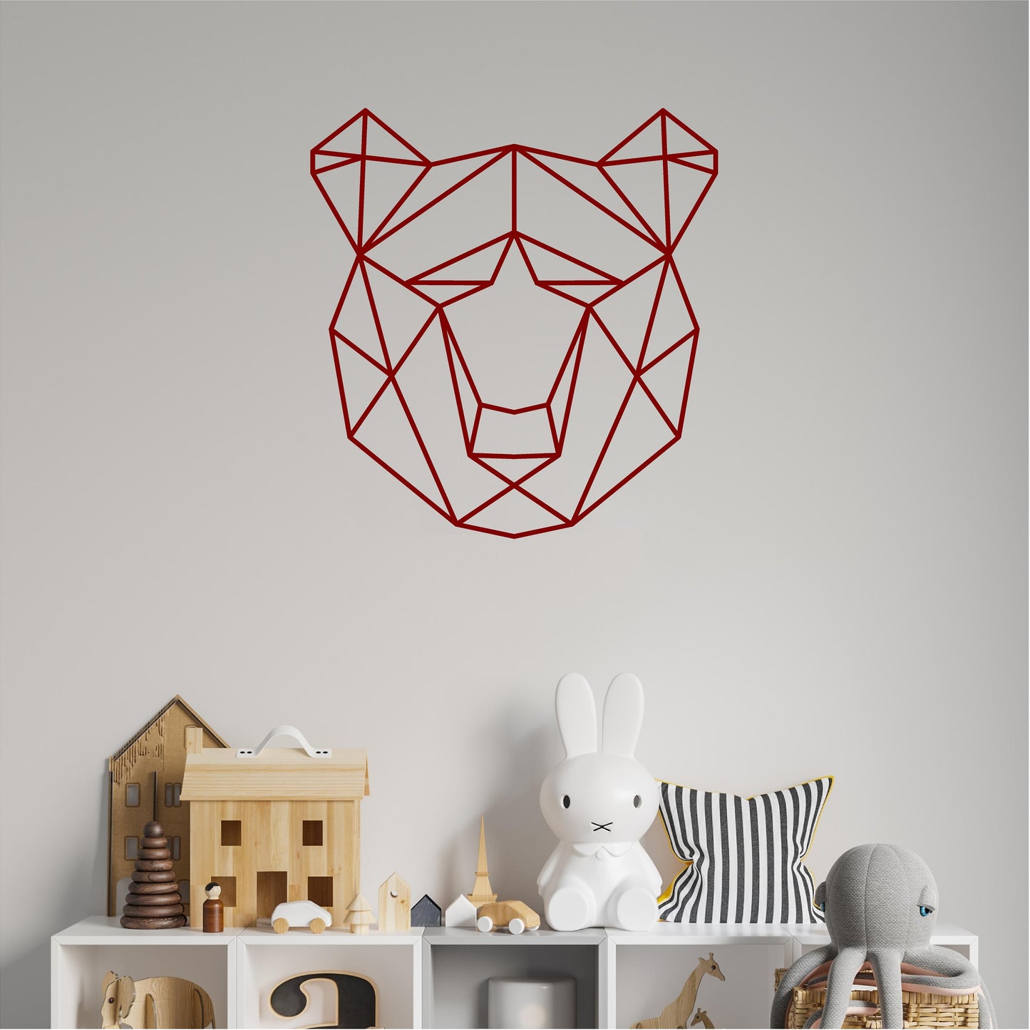 Geometric Bear Head - G003