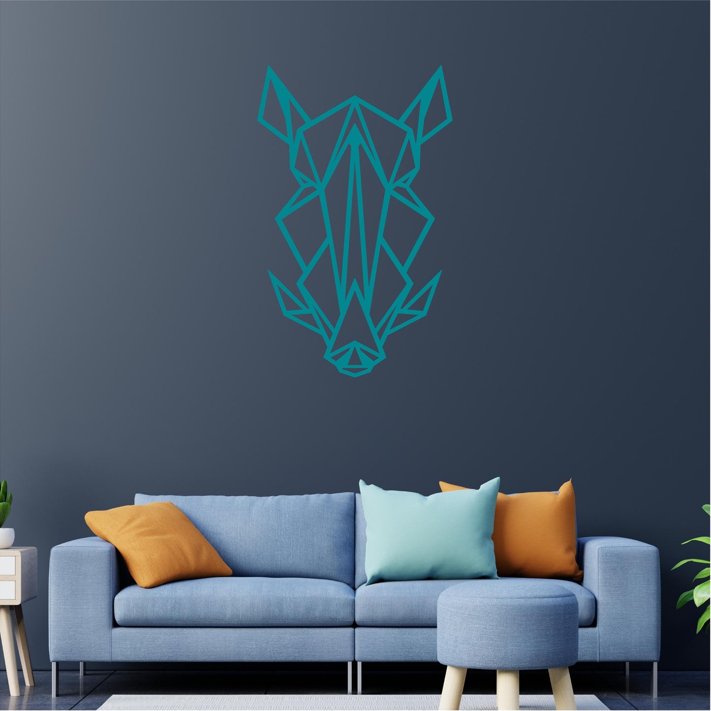 Geometric Boar Head - G004