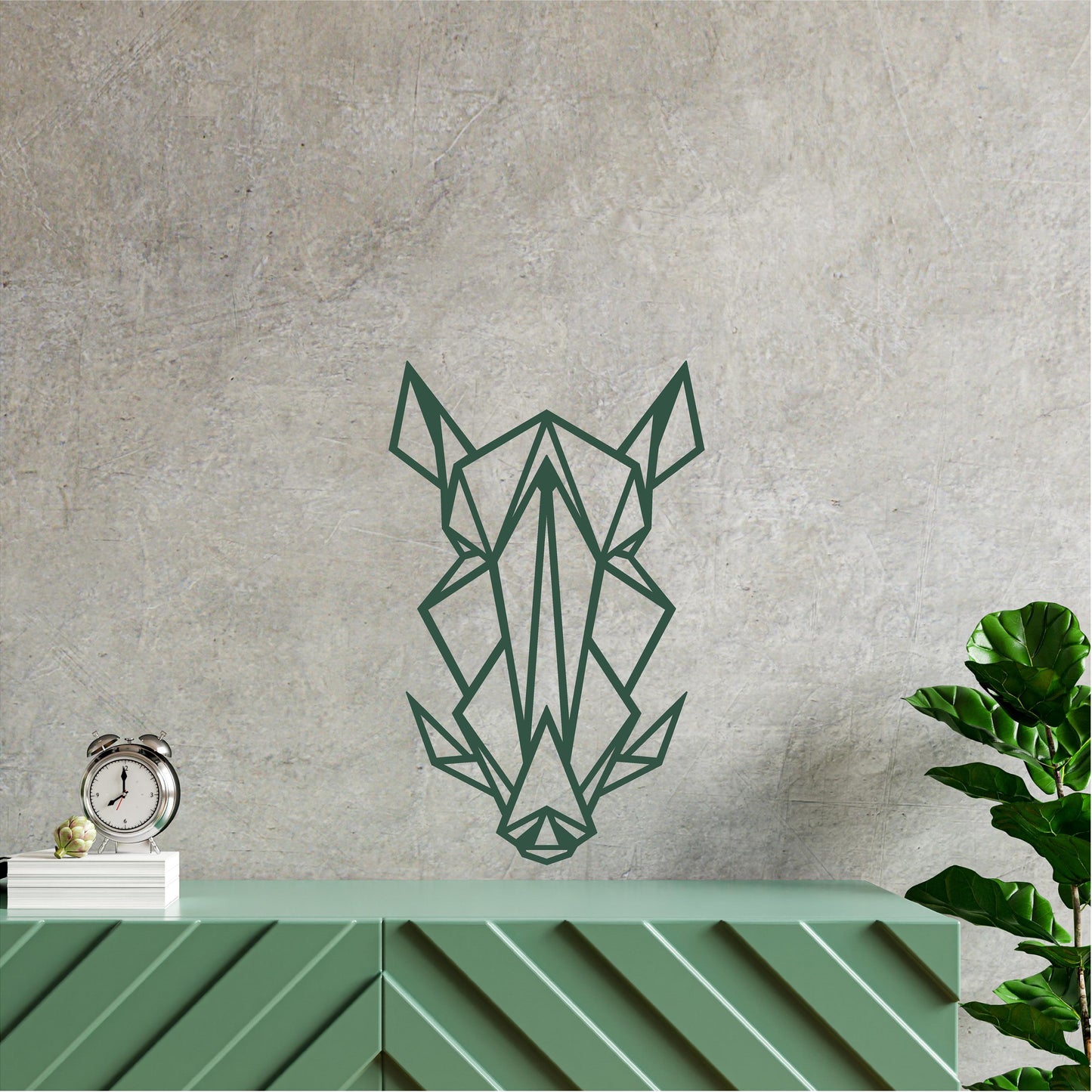 Geometric Boar Head - G004