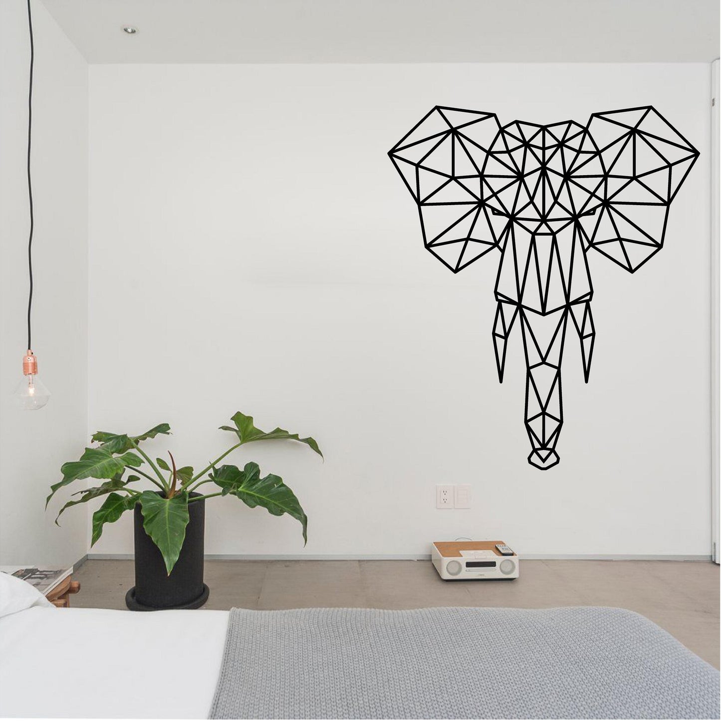 Geometric Elephant Head  - G016
