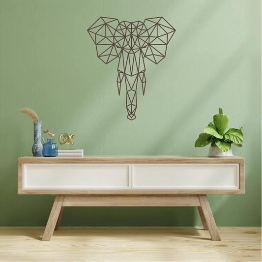 Geometric Elephant Head  - G016