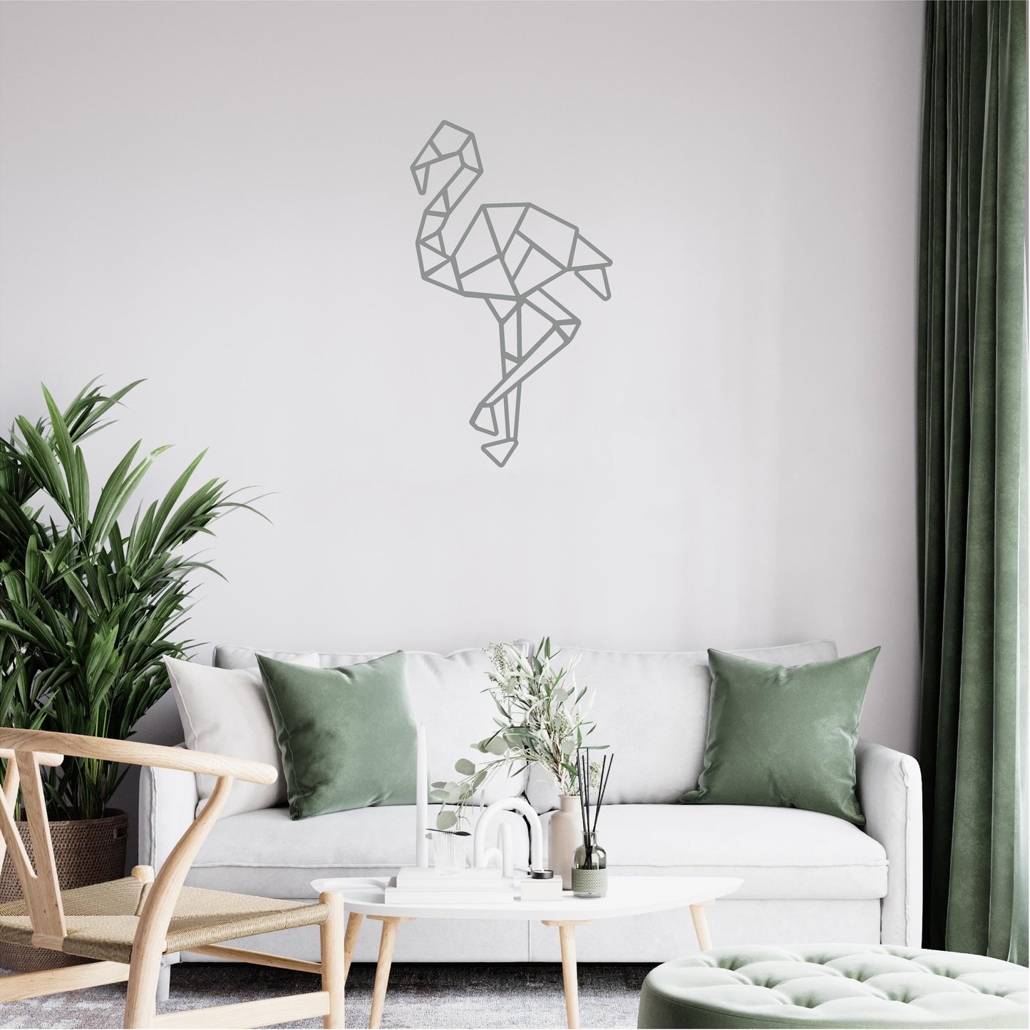 Geometric Flamingo - G017