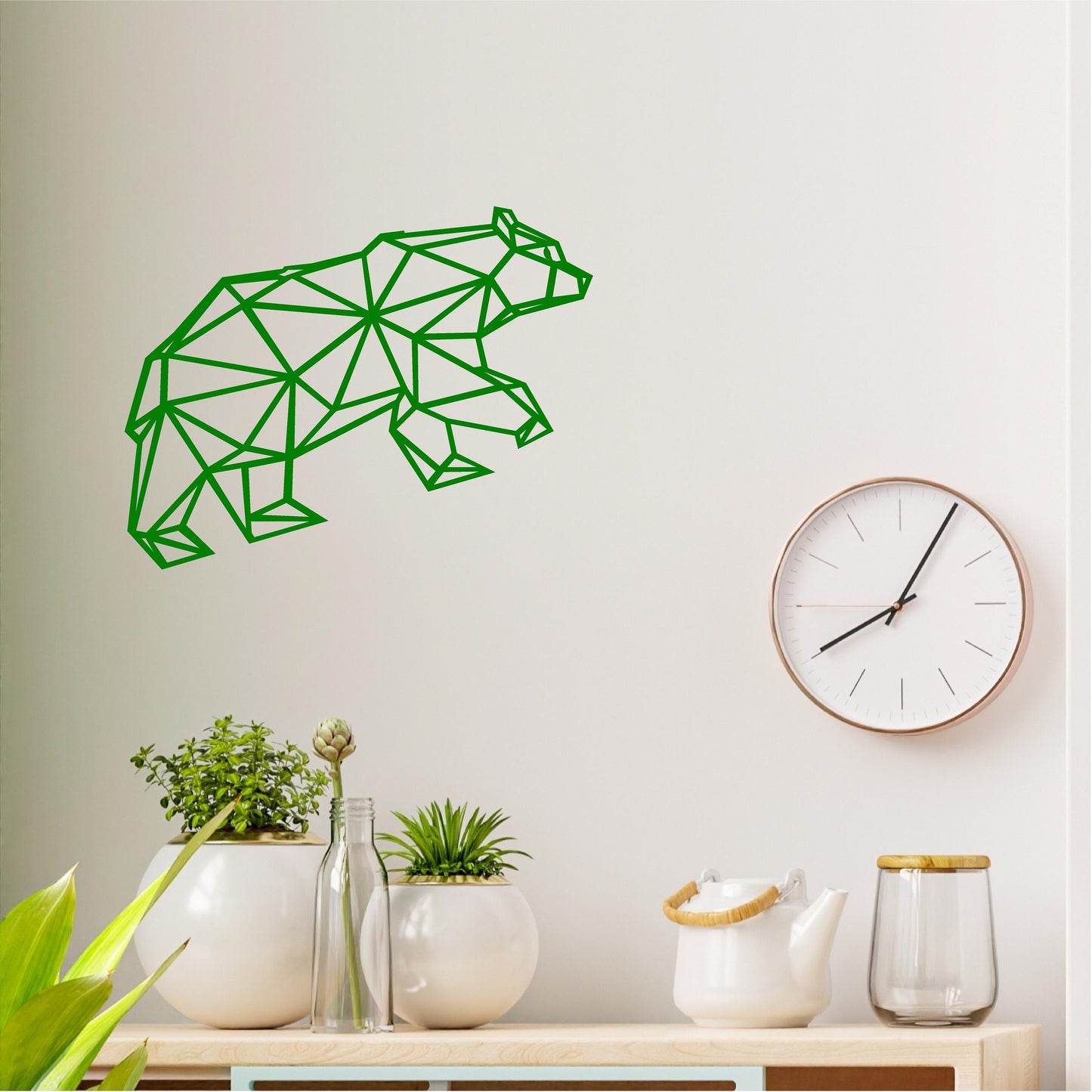 Geometric Grizzly Bear - G019