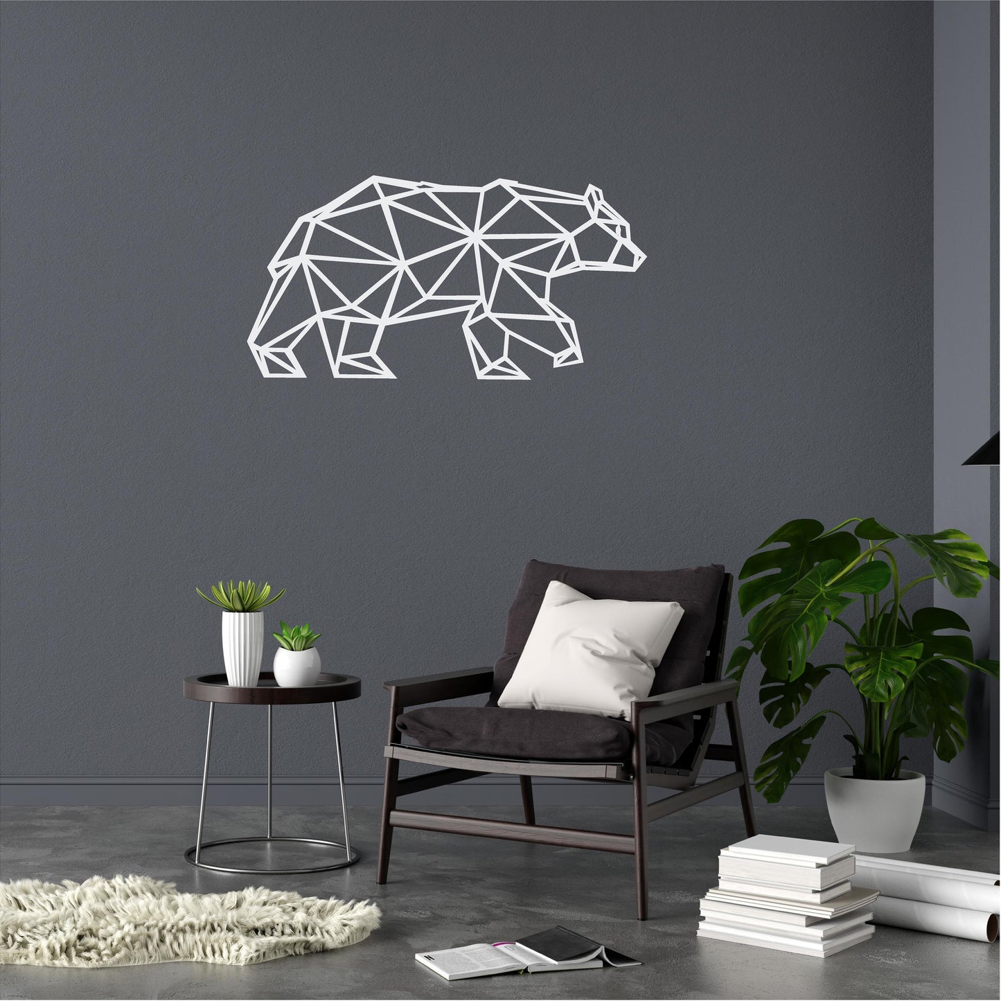 Geometric Grizzly Bear - G019
