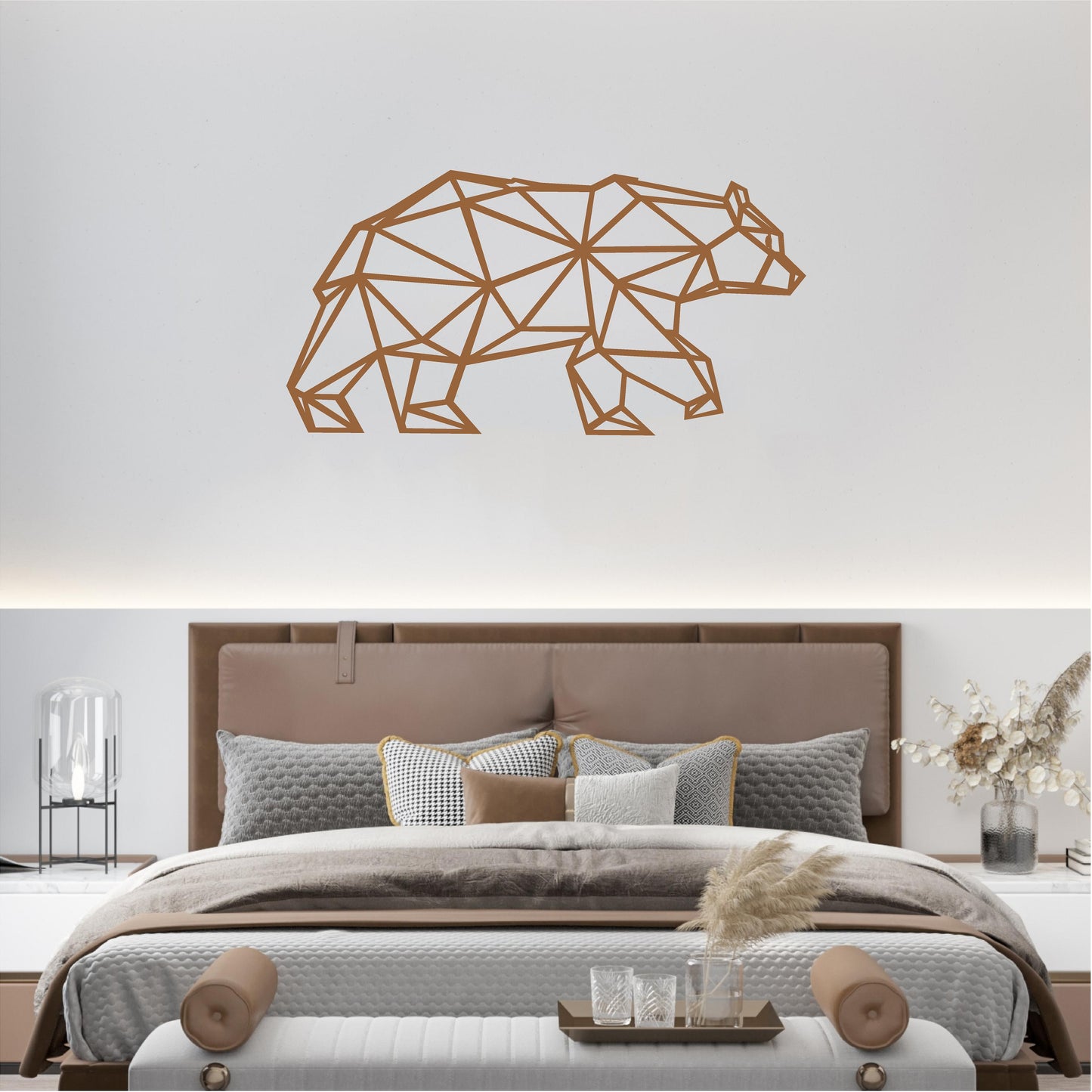 Geometric Grizzly Bear - G019