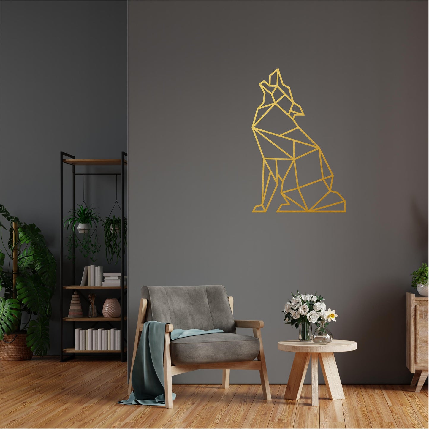 Geometric Howling Husky - G023
