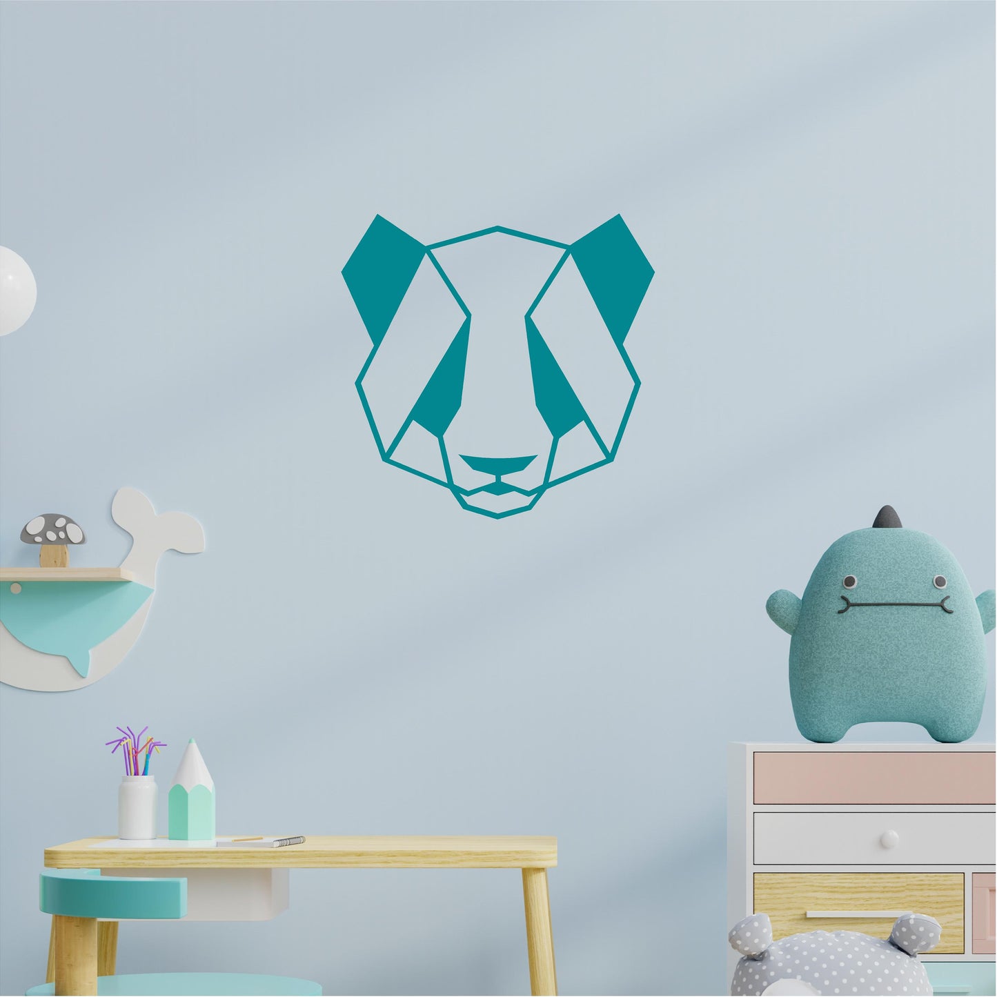 Geometric Panda Face - G040