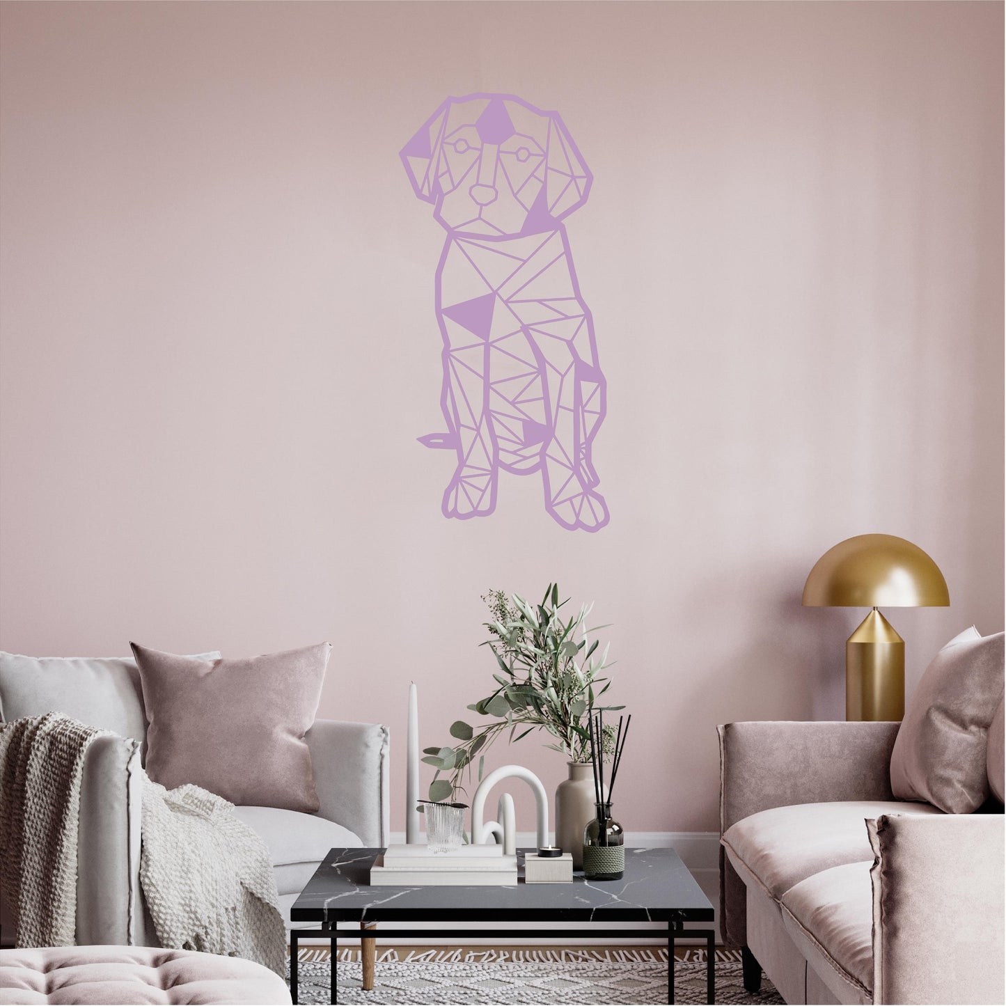 Geometric Puppy Dog - G045