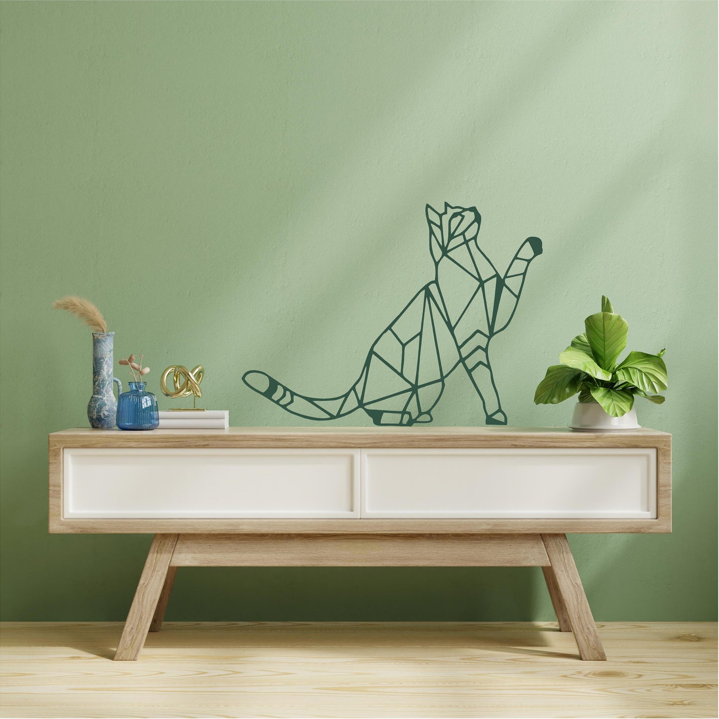 Geometric Pussy Cat - G046