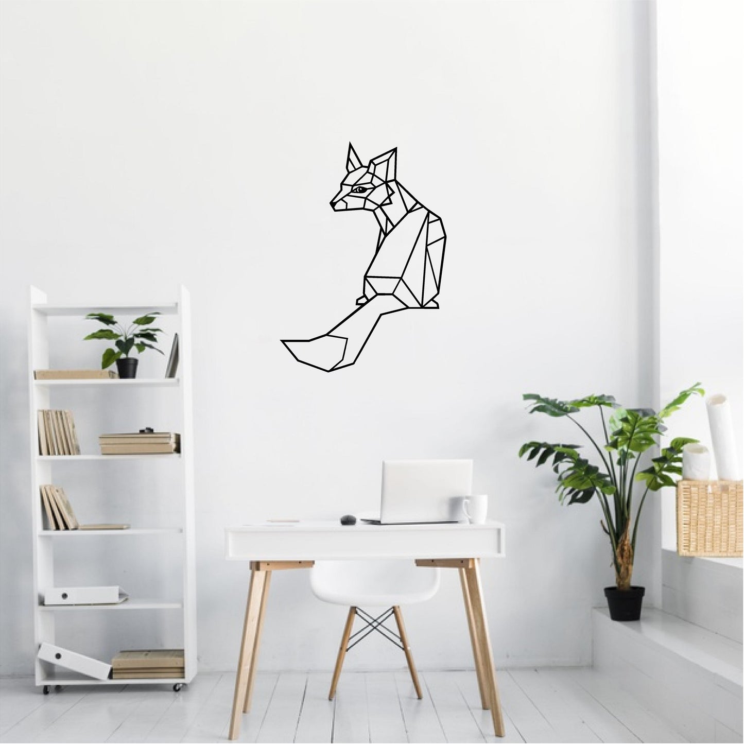 Geometric Sitting Fox - G0049
