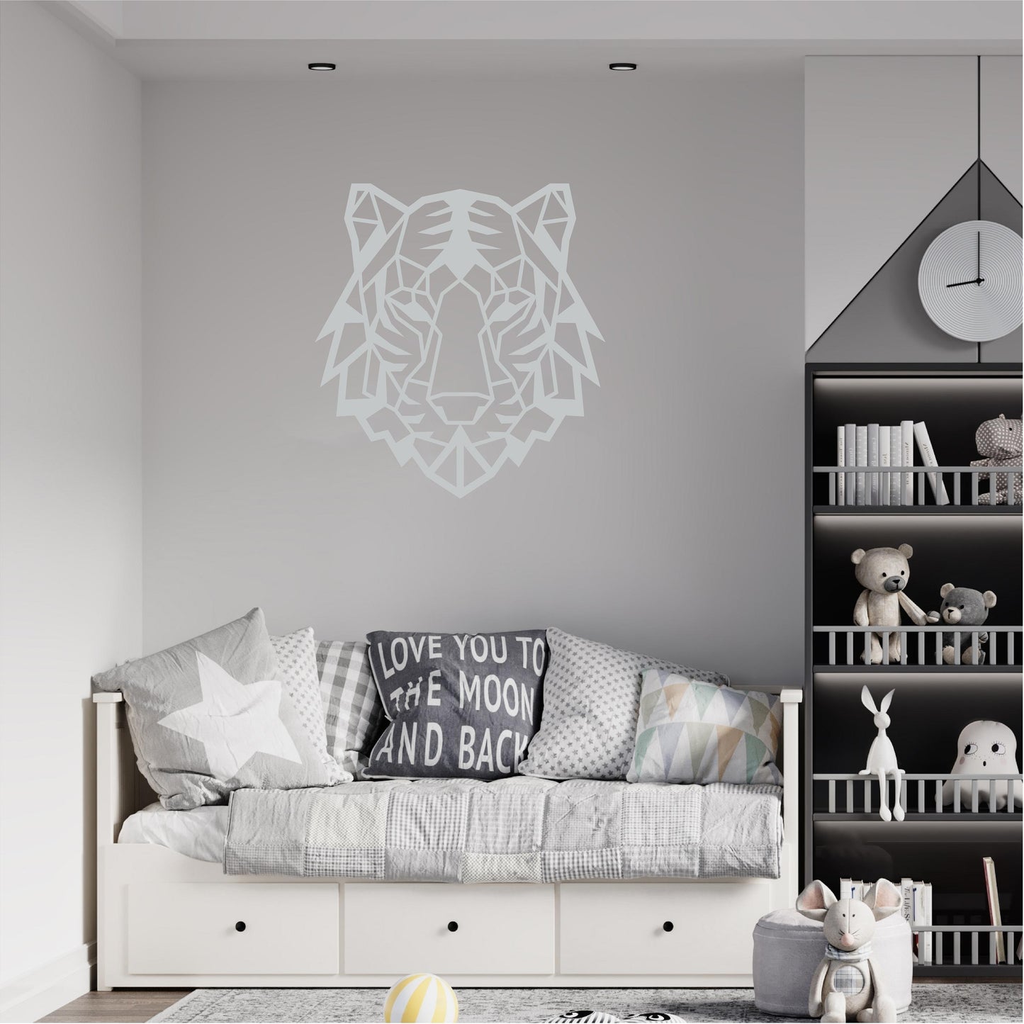 Geometric Tiger head - G052