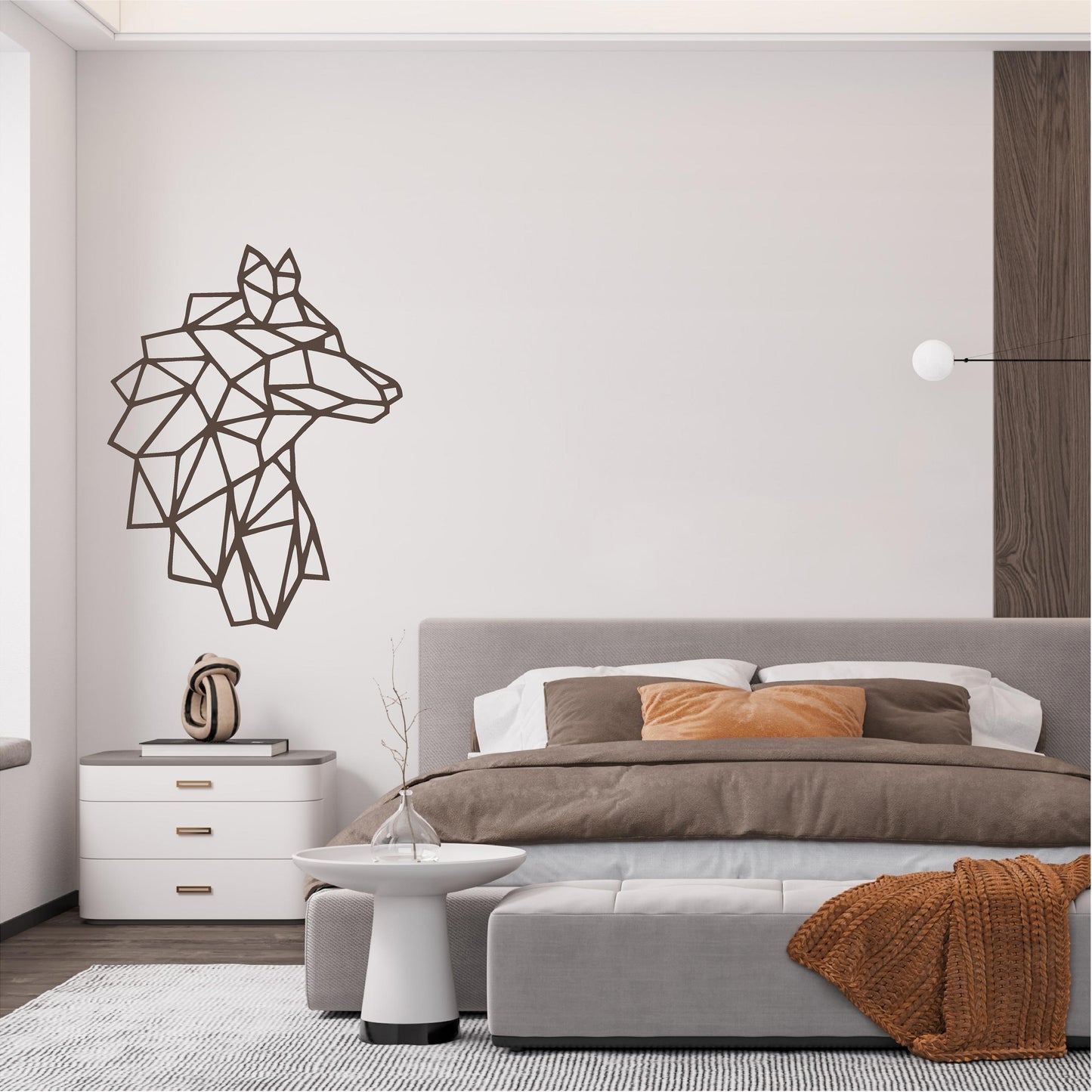 Geometric Wolf Head - G058
