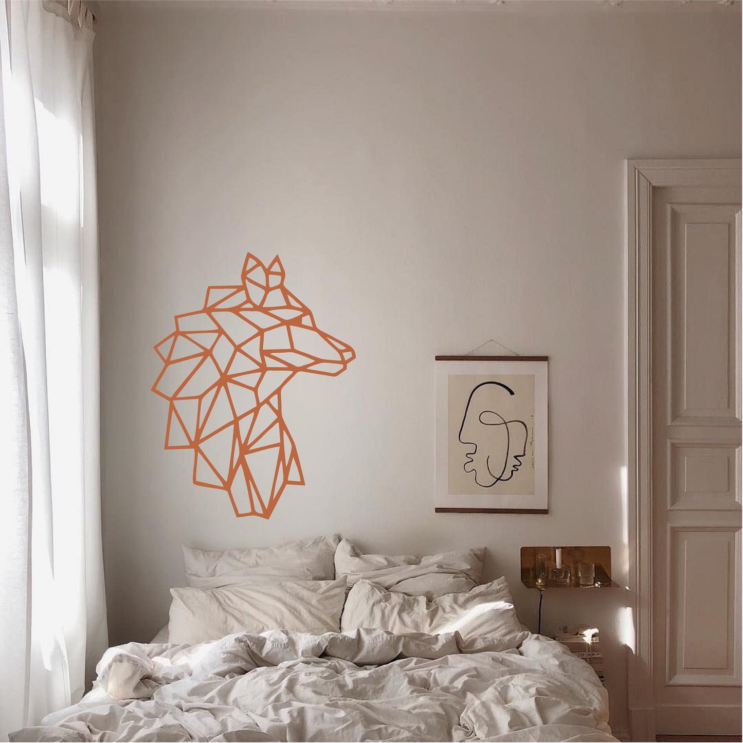 Geometric Wolf Head - G058
