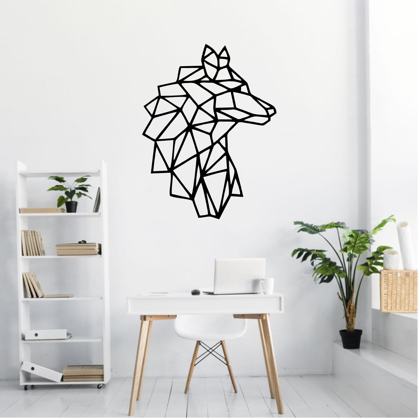 Geometric Wolf Head - G058
