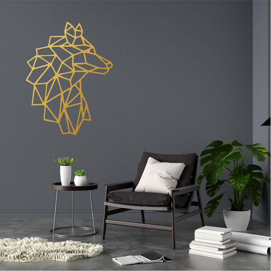 Geometric Wolf Head - G058