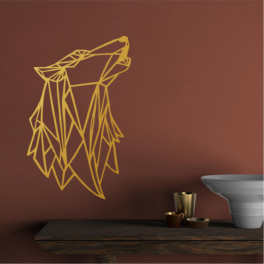 Geometric Wolf Howl - G059