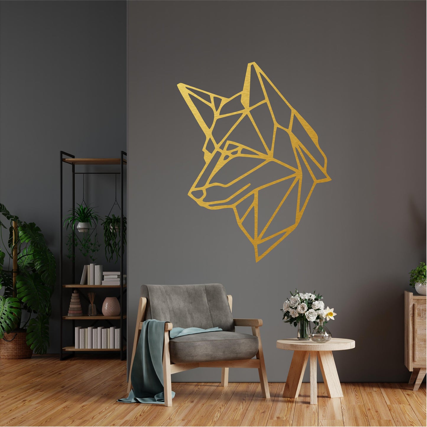 Geometric Wolfs Head - G061