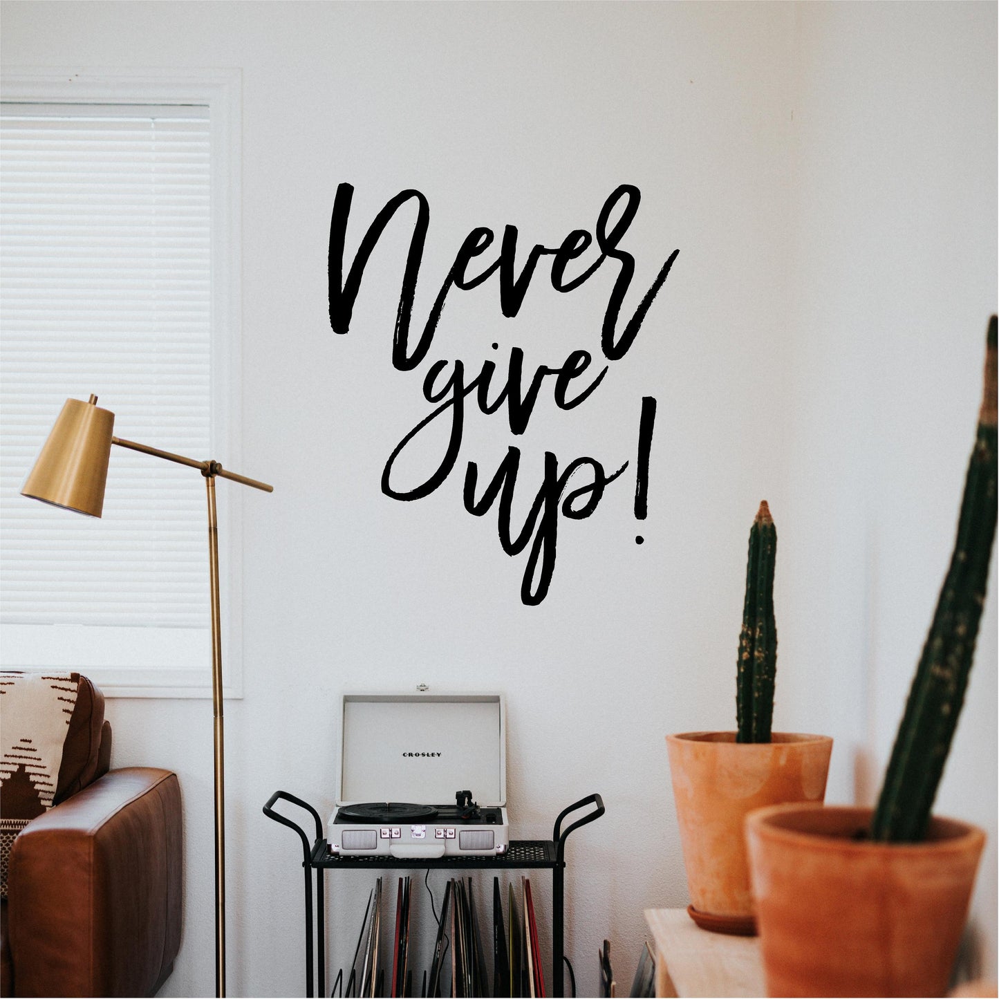 Never give up!