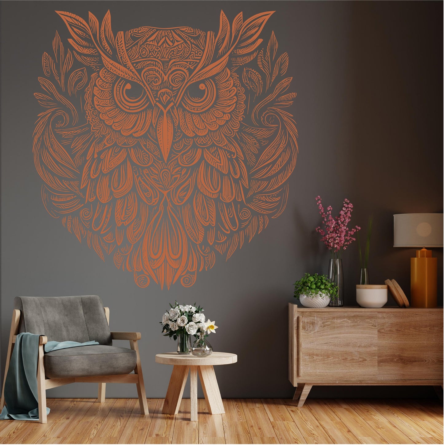 Decorative Mandala Owl